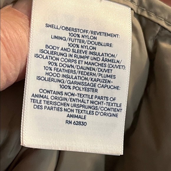 Land’s End Quilted Hooded Jacket - Taupe - Picture 6 of 6